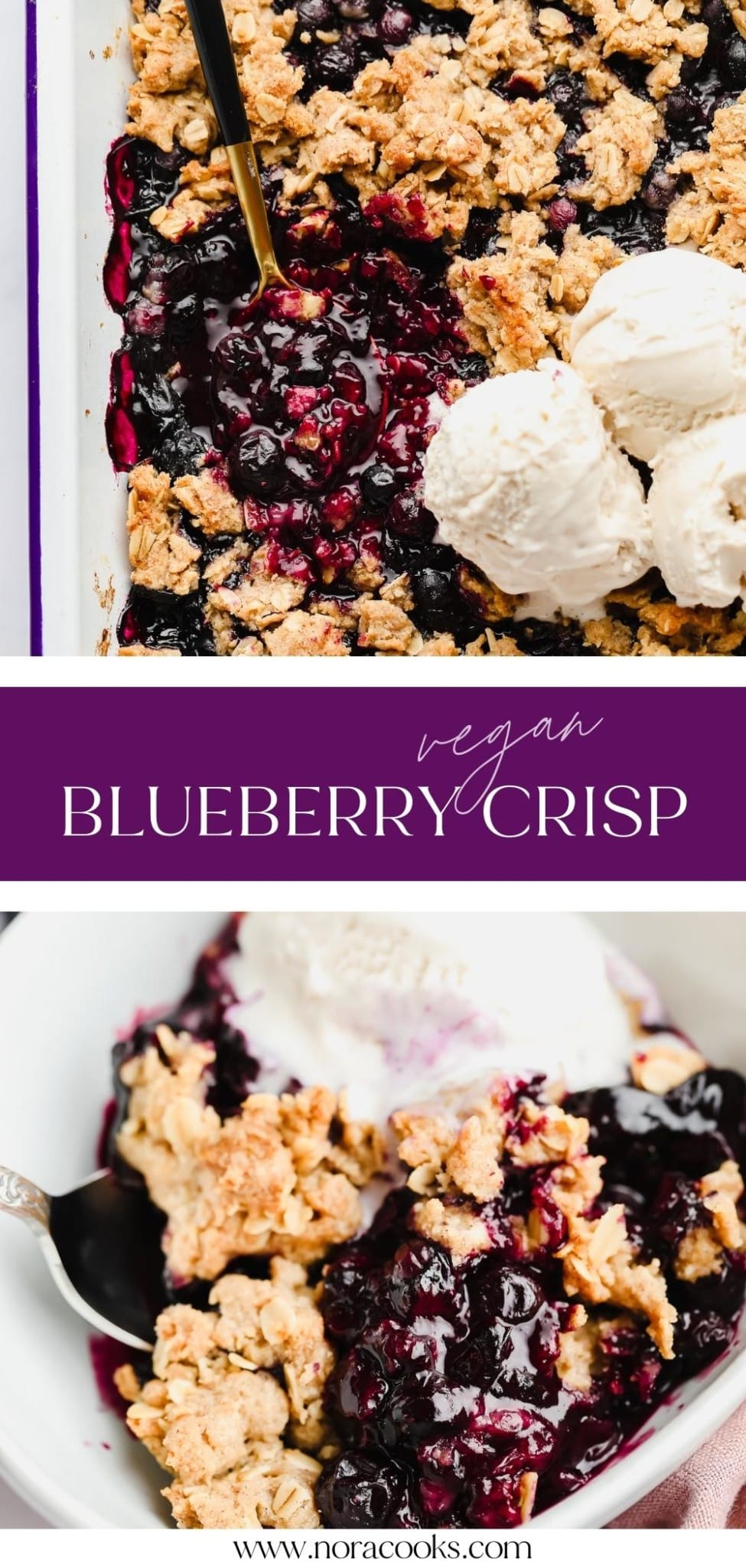 Easy Blueberry Crisp - Nora Cooks