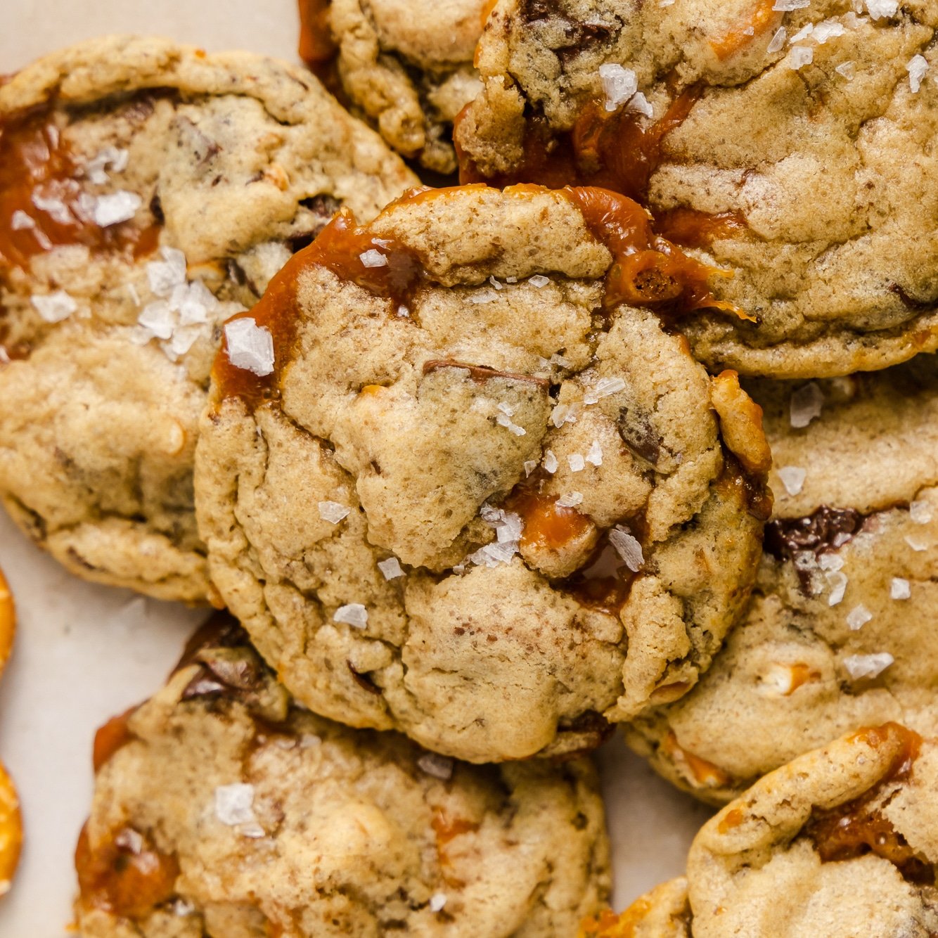 Vegan Salted Caramel Skillet Cookie - Nora Cooks