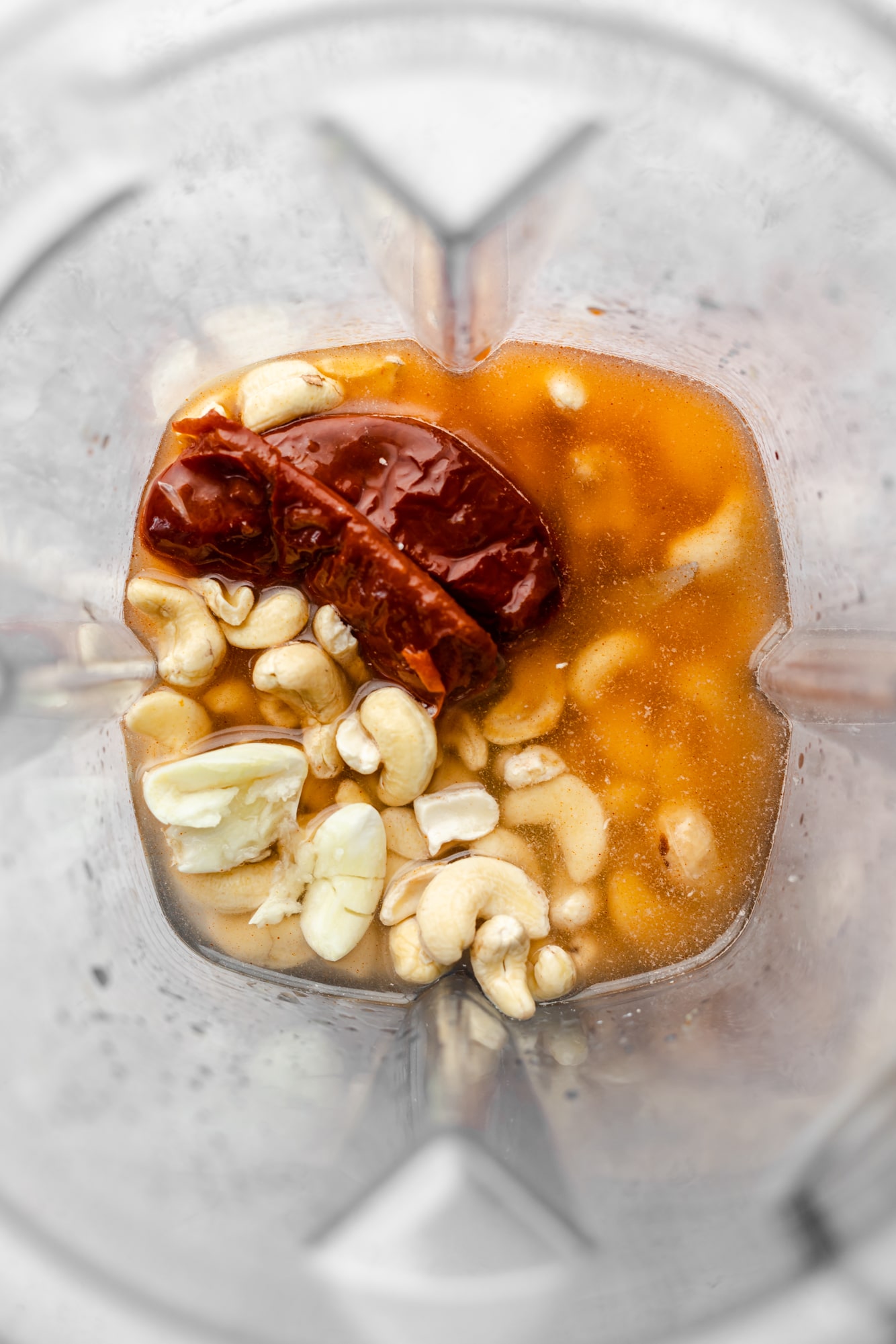 ingredients for chipotle sauce in a blender.