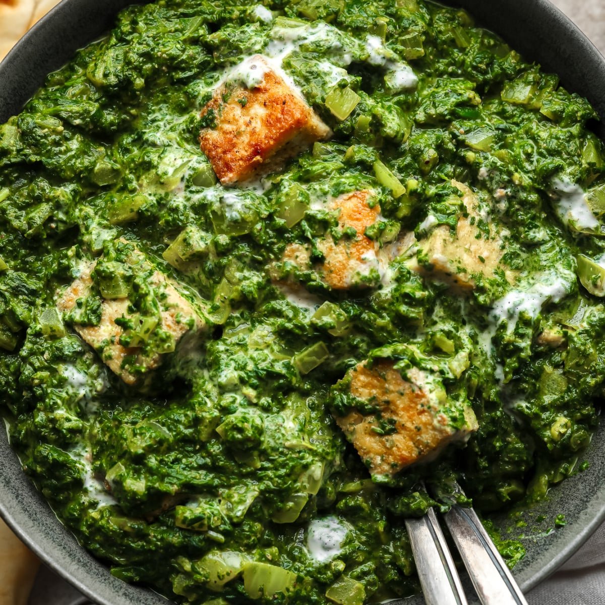Tofu Palak Paneer Nora Cooks tofu-palak-paneer-nora-cooks