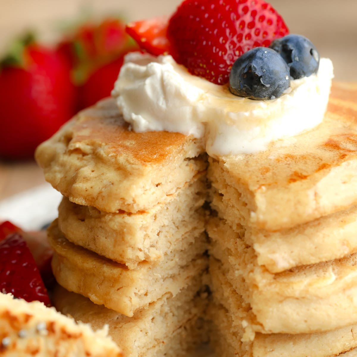 Fluffy vegan banana pancakes nora cooks