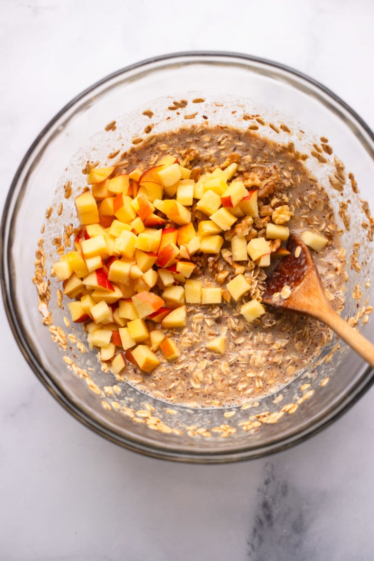 View of Apple Baked Oatmeal - Nora Cooks