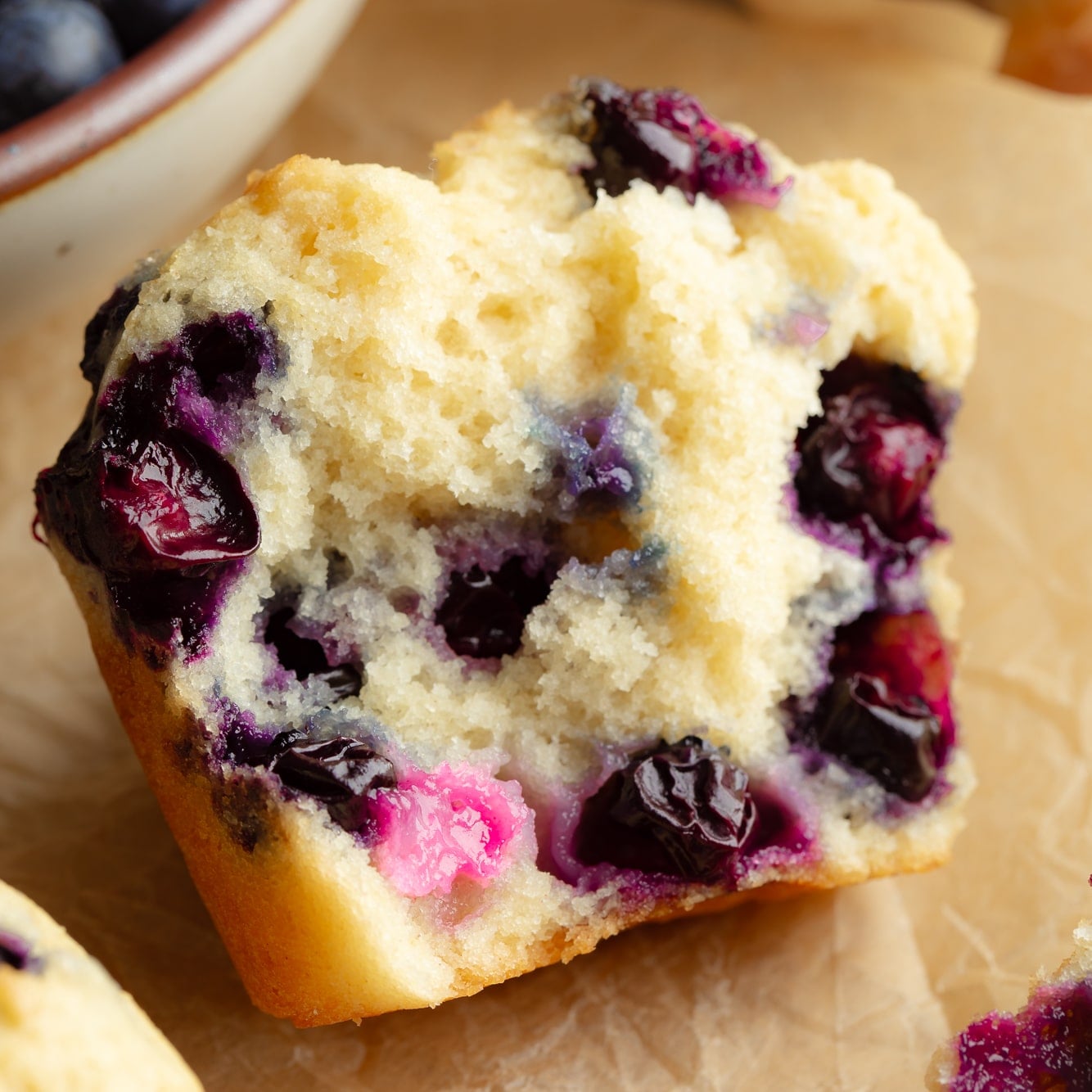 1 Bowl Vegan Blueberry Muffins