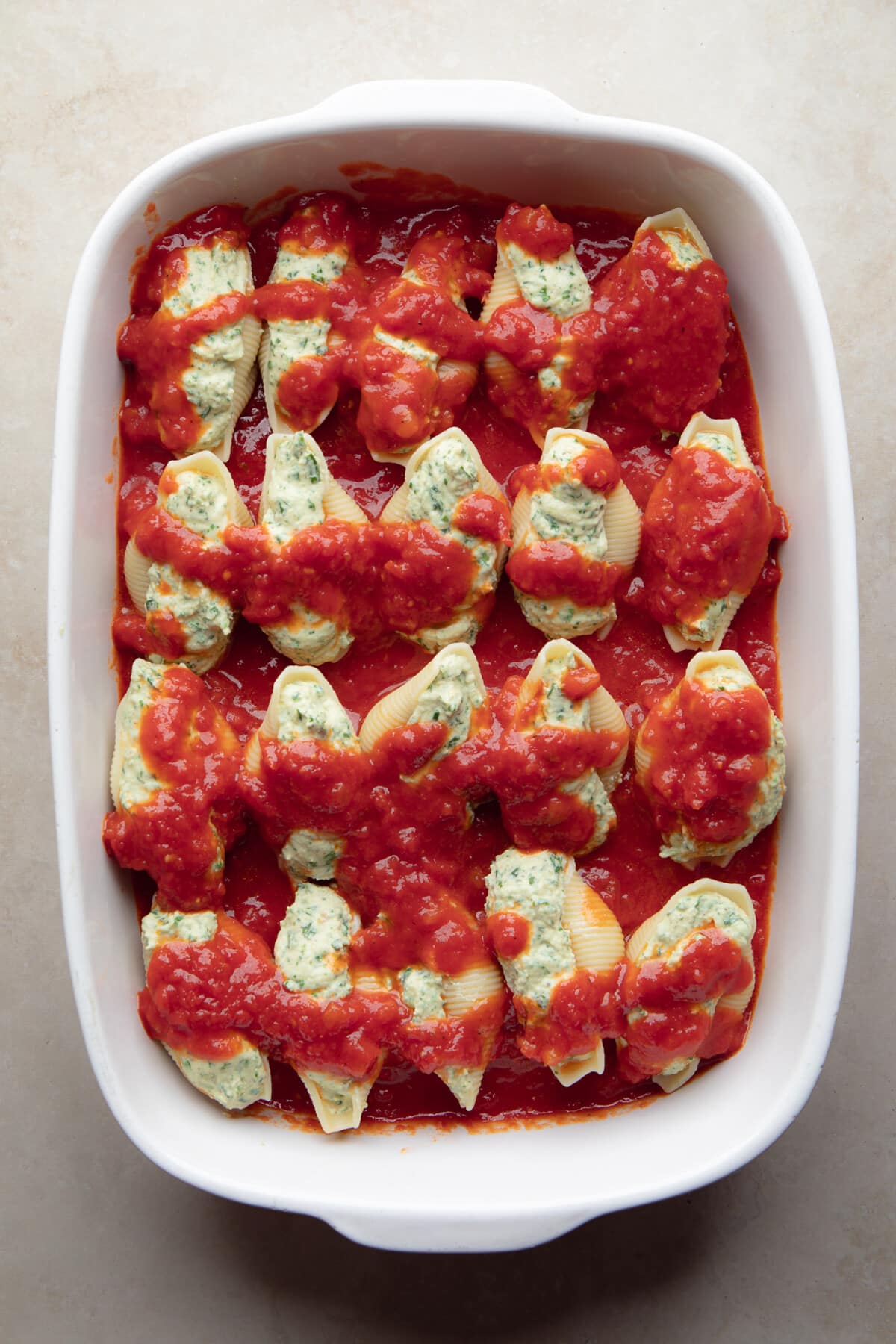 Vegan Stuffed Jumbo Shells with Spinach - Nora Cooks