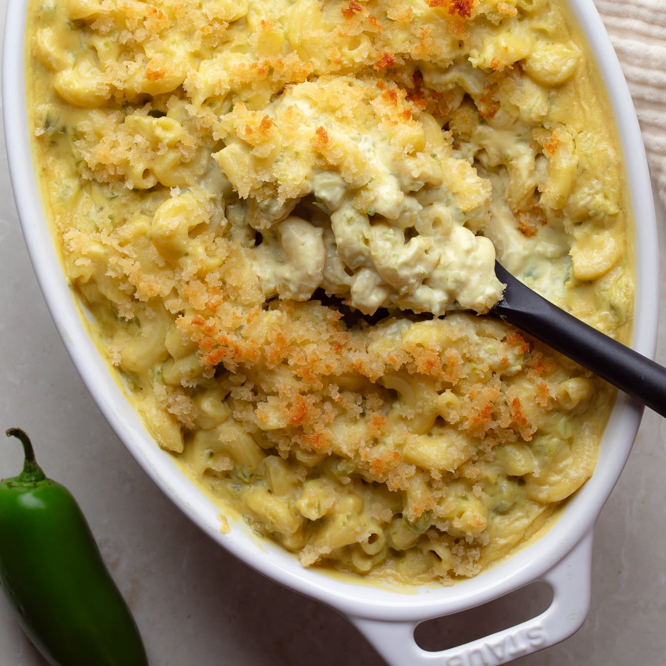 Vegan Jalapeño Mac and Cheese